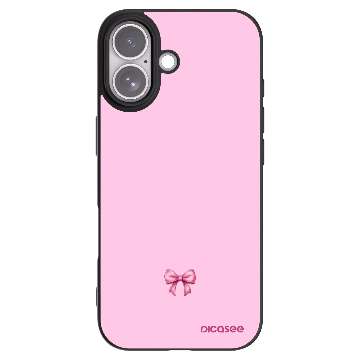 Picasee crna silikonska maskica za Apple iPhone 17 - Blush bow