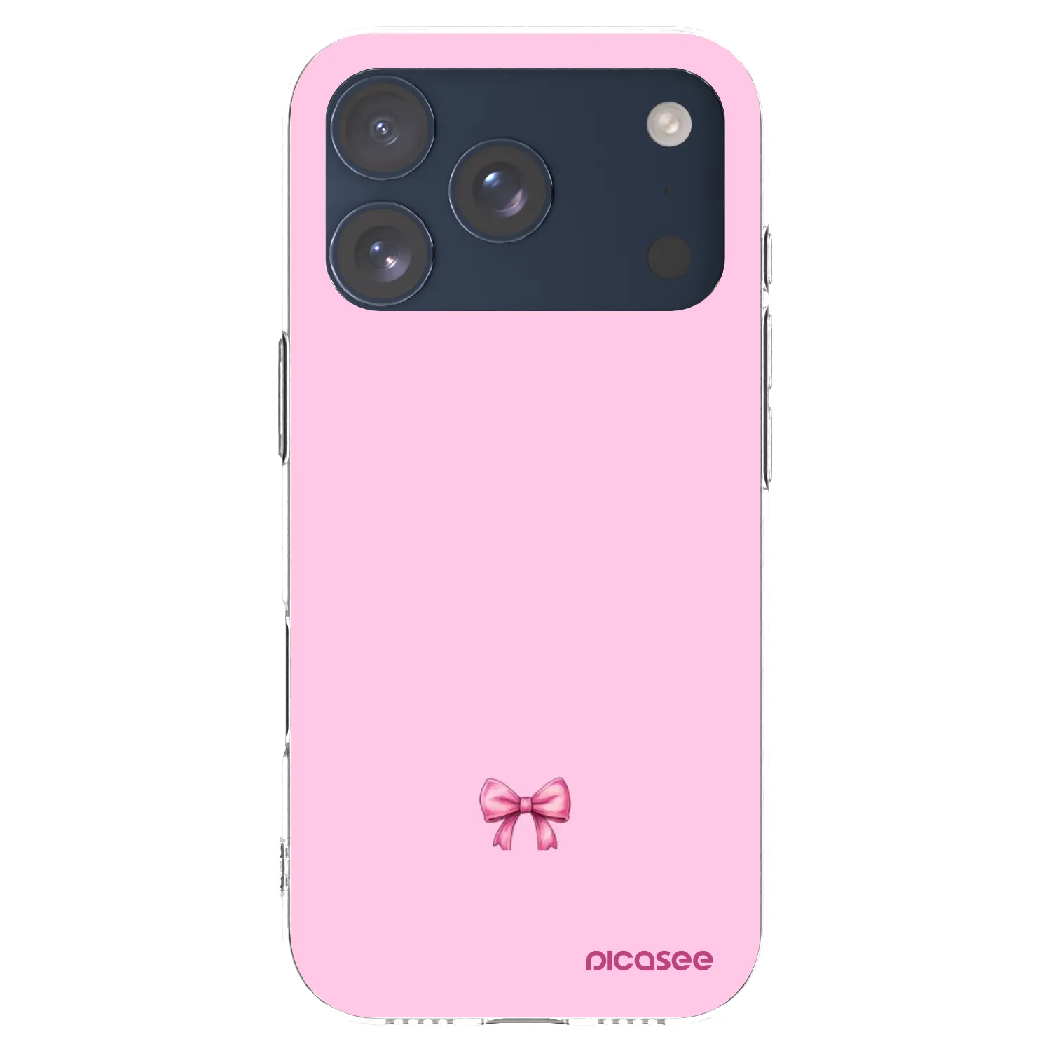 Picasee silikonska prozirna maskica za Apple iPhone 17 Pro - Blush bow