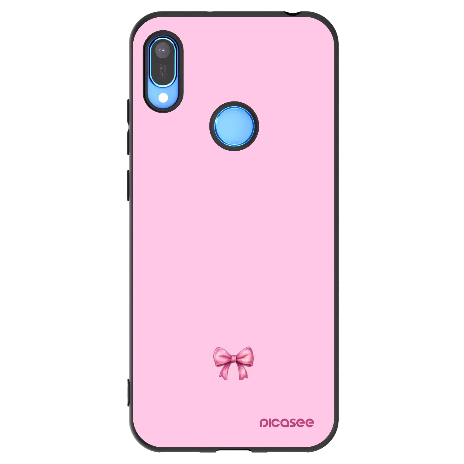 Picasee crna silikonska maskica za Huawei Y6 2019 - Blush bow