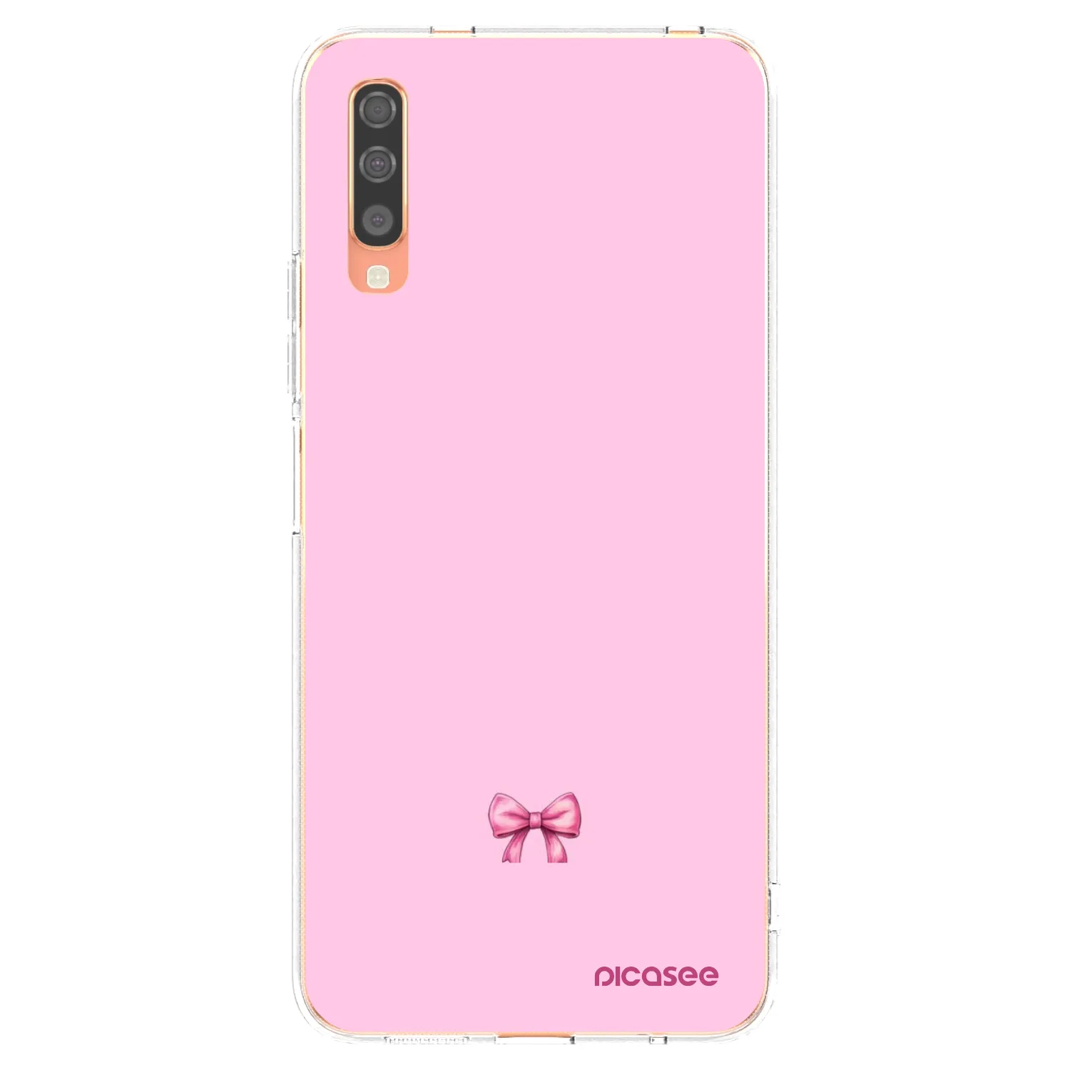 Picasee silikonska prozirna maskica za Samsung Galaxy A70 A705F - Blush bow