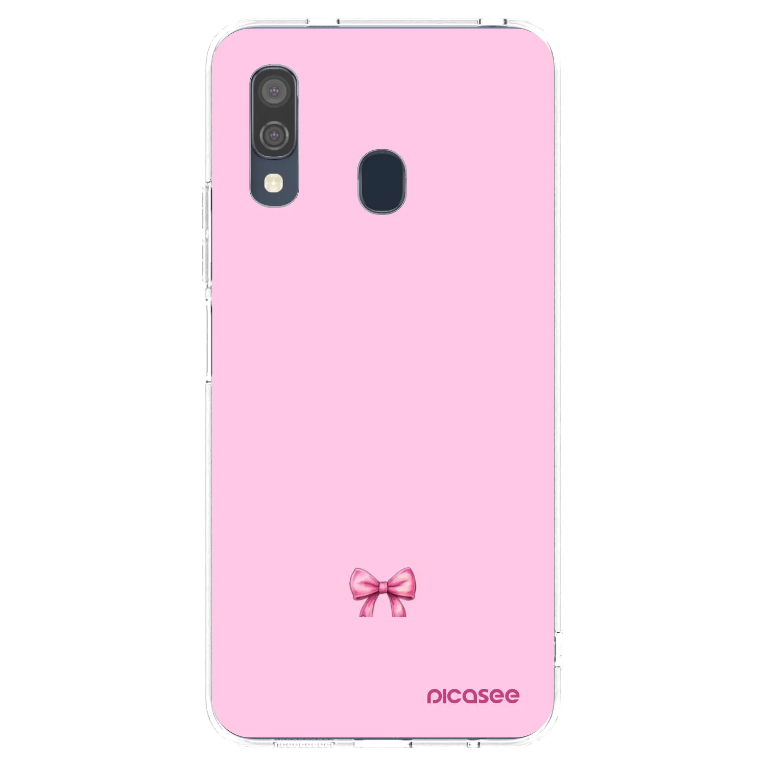 Picasee silikonska prozirna maskica za Samsung Galaxy A40 A405F - Blush bow