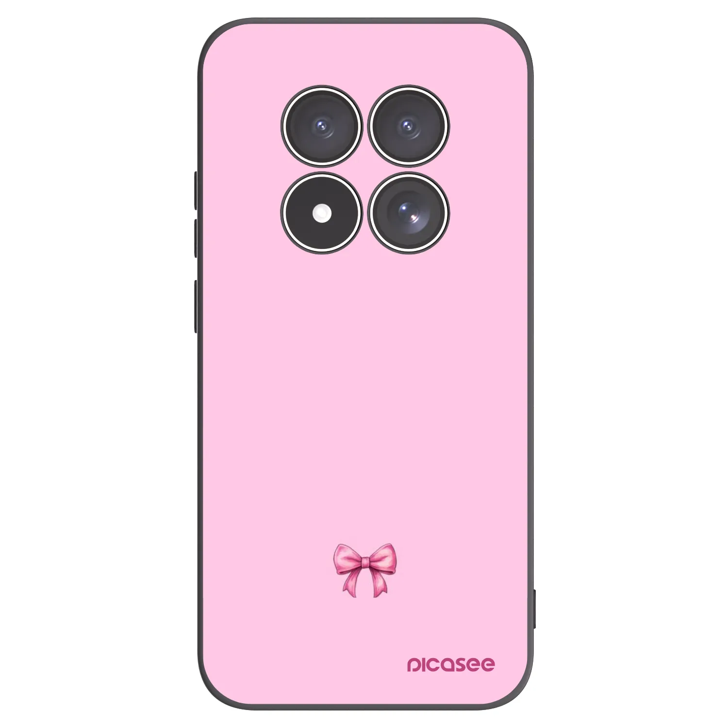 Picasee crna silikonska maskica za Xiaomi Redmi Note 15 Pro 4G - Blush bow