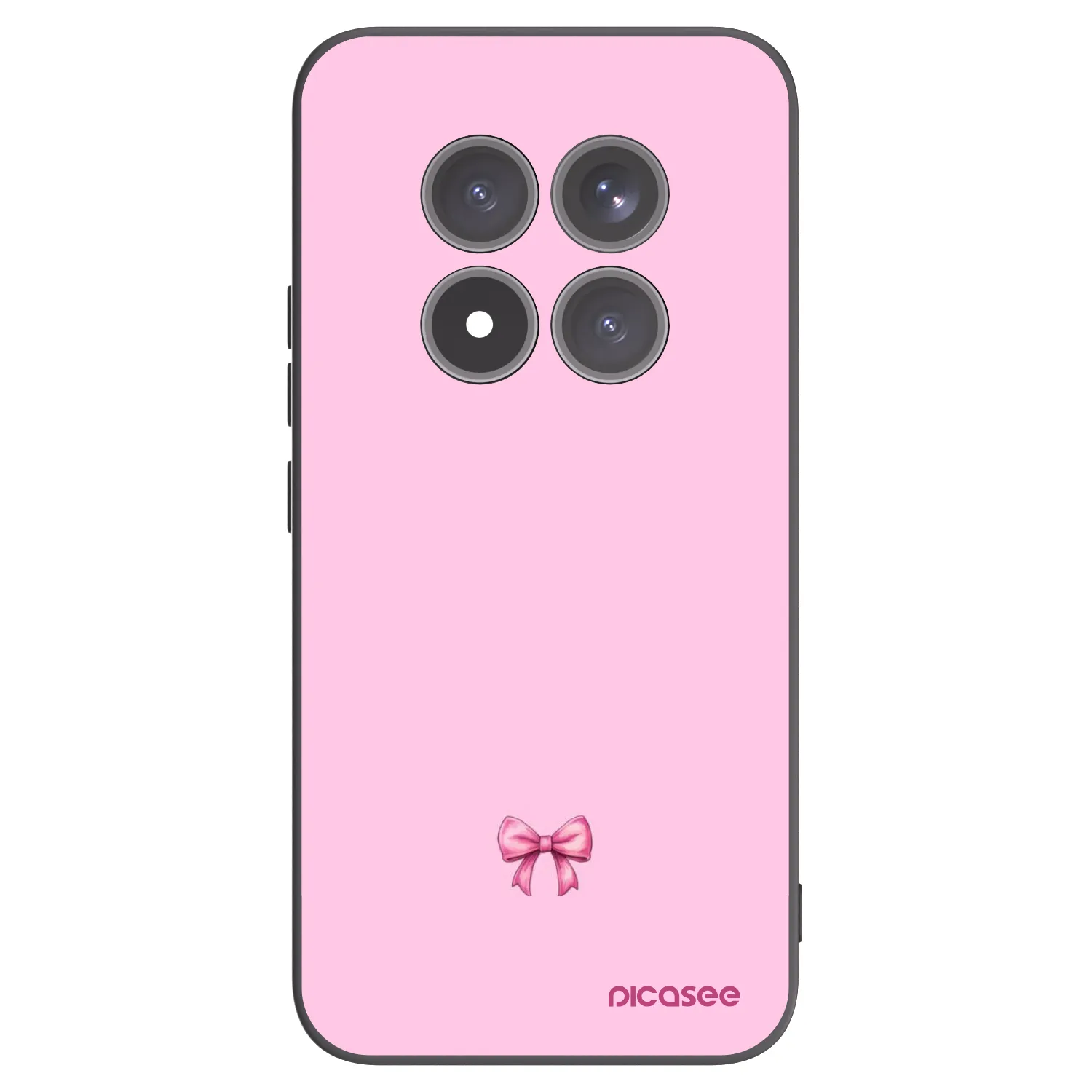 Picasee crna silikonska maskica za Xiaomi Redmi Note 15 Pro+ - Blush bow