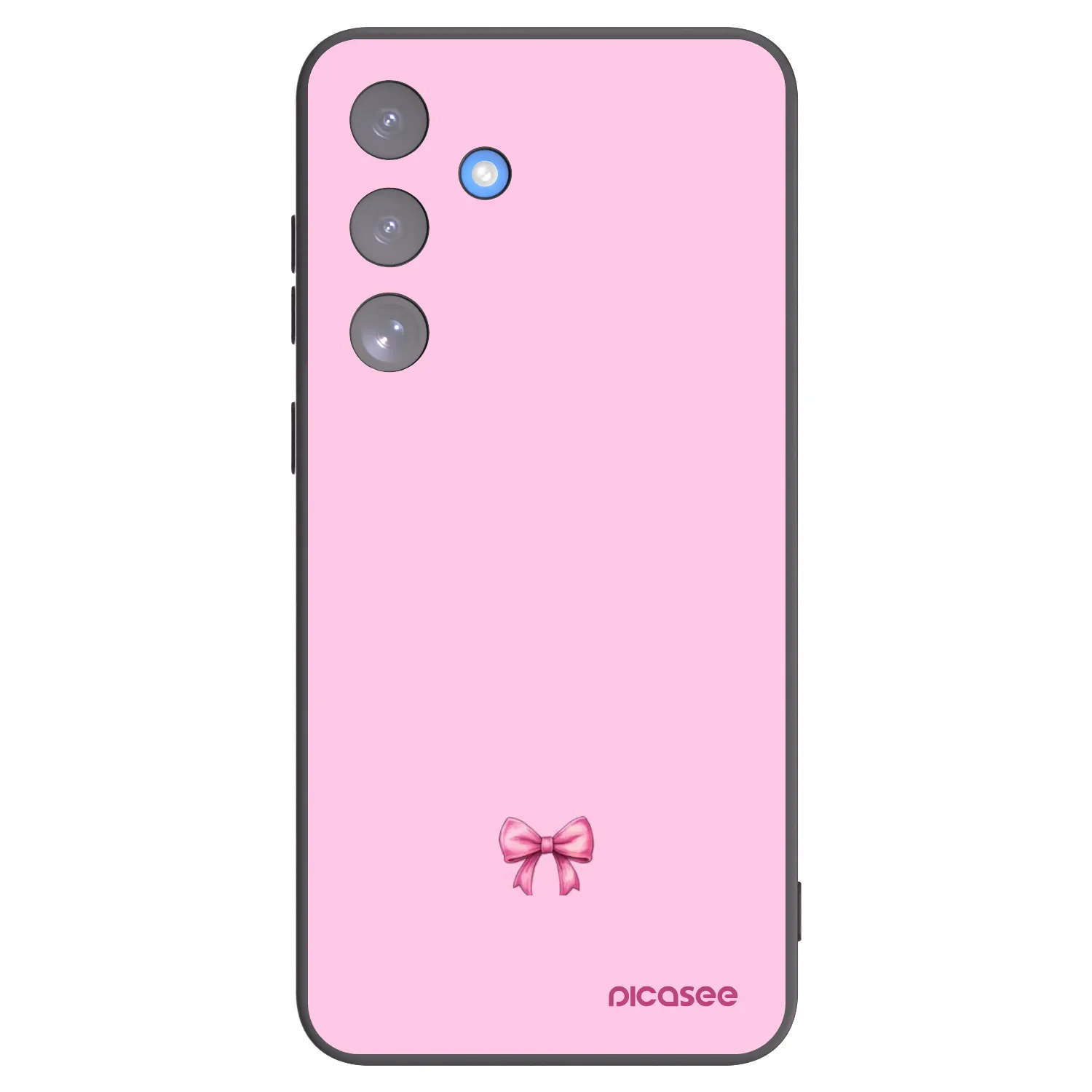 Picasee crna silikonska maskica za Samsung Galaxy S25 FE 5G - Blush bow