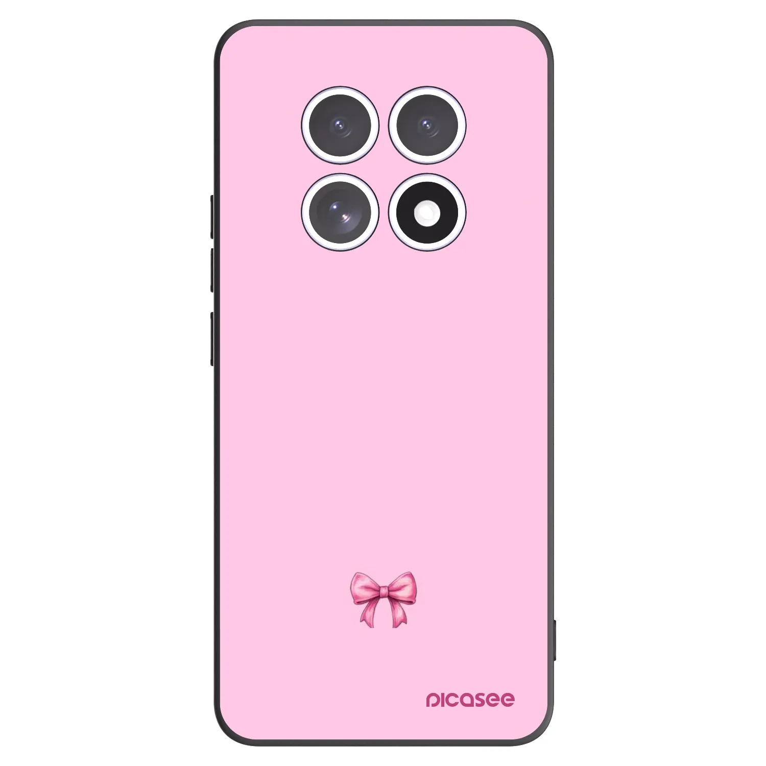 Picasee crna silikonska maskica za Xiaomi Redmi Note 15 - Blush bow