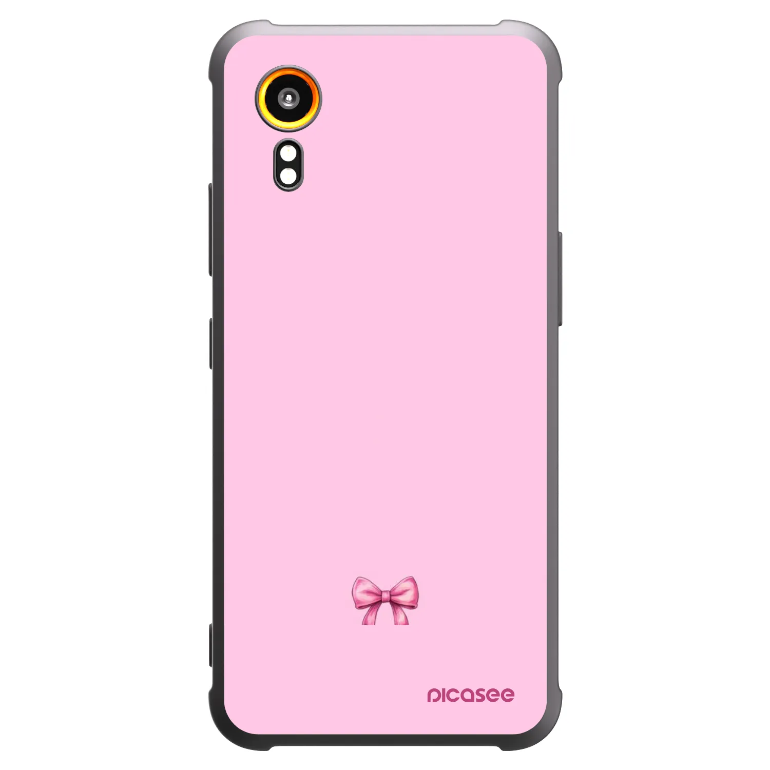 Picasee crna silikonska maskica za Samsung Galaxy Xcover 7 - Blush bow