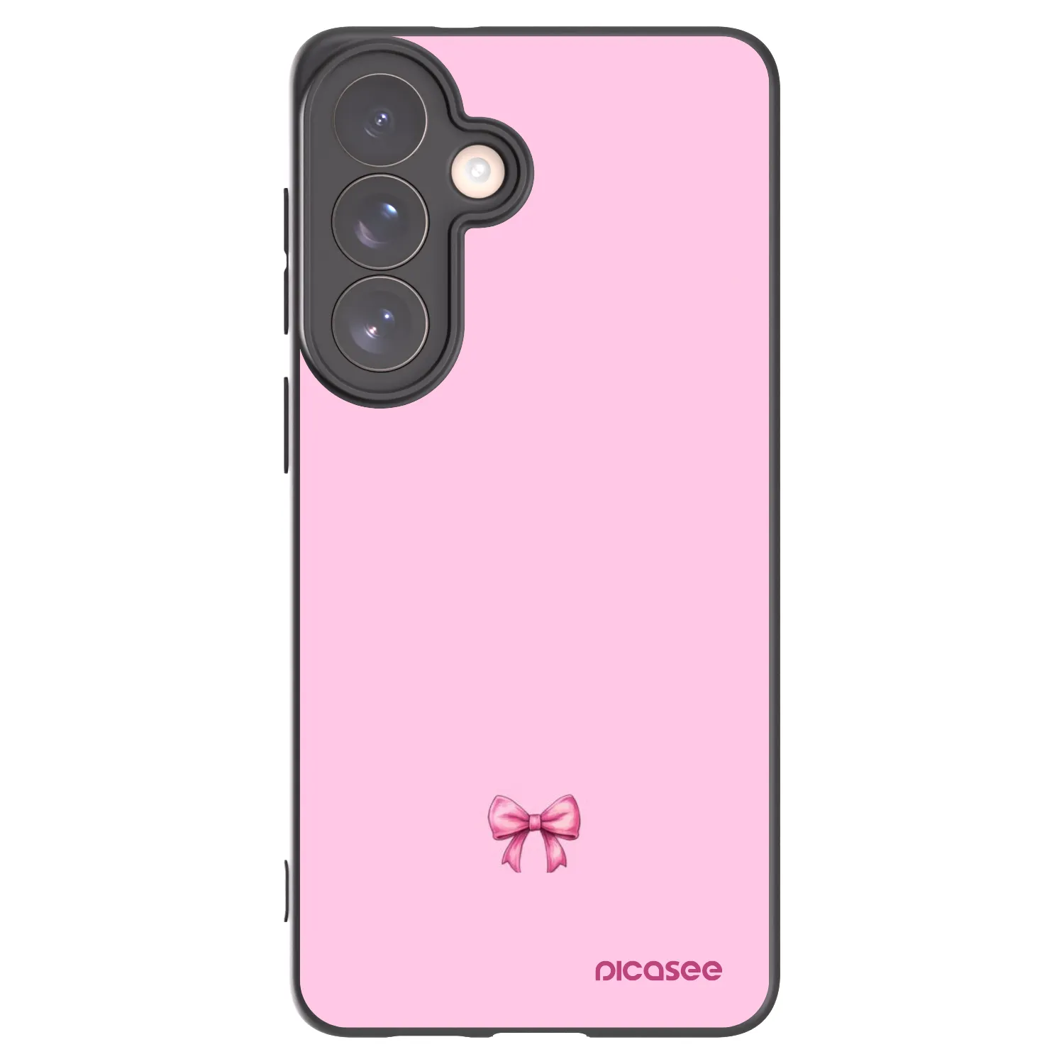 Picasee crna silikonska maskica za Samsung Galaxy S26+ - Blush bow