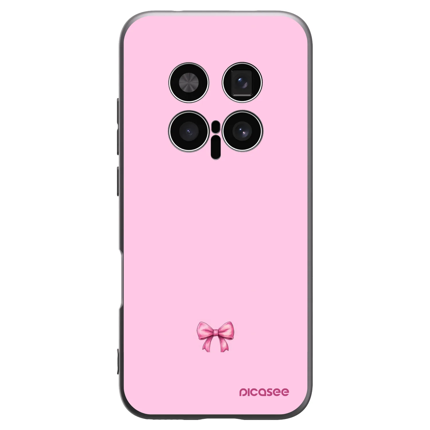 Picasee crna silikonska maskica za Honor Magic8 Pro 5G - Blush bow