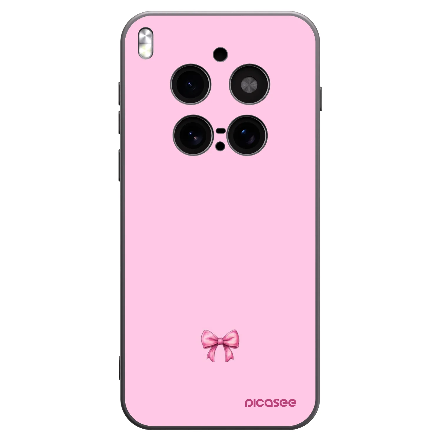 Picasee crna silikonska maskica za Vivo X300 Pro - Blush bow