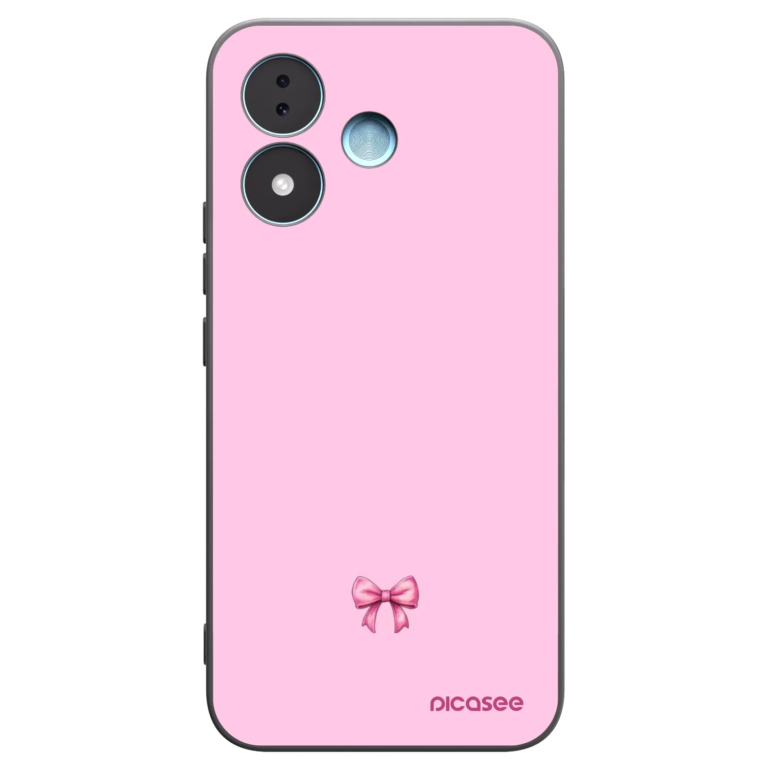 Picasee crna silikonska maskica za Xiaomi Redmi Note 17 5G - Blush bow