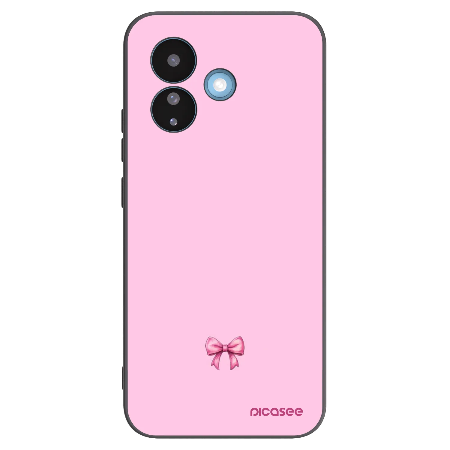 Picasee crna silikonska maskica za Xiaomi Redmi Note 17 Pro 5G - Blush bow