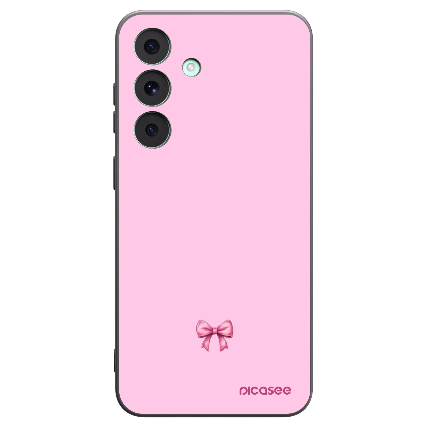 Picasee crna silikonska maskica za Samsung Galaxy S26 FE - Blush bow