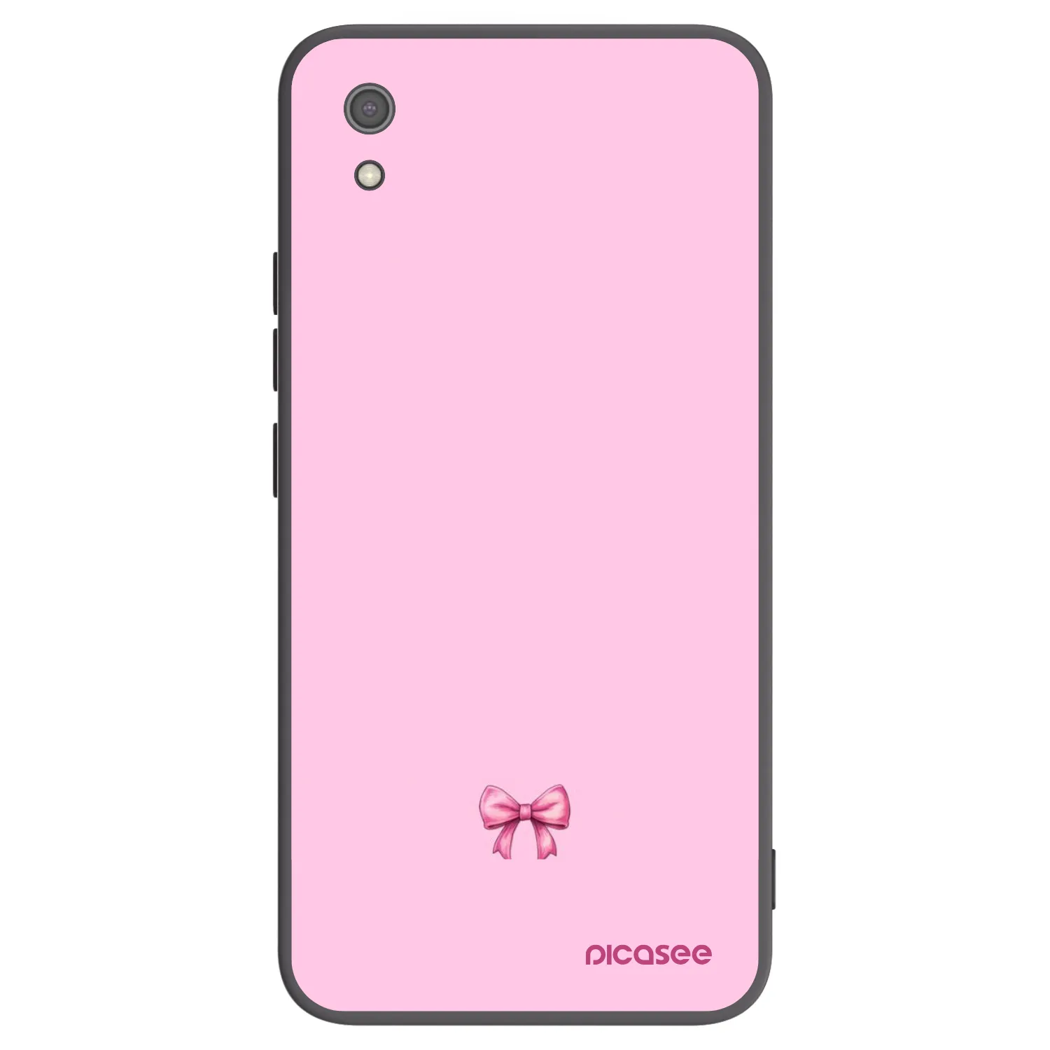 Picasee crna silikonska maskica za Xiaomi Redmi 7A - Blush bow