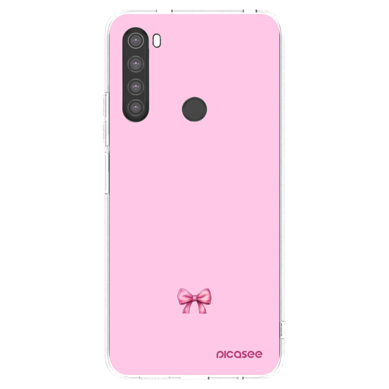 Picasee silikonska prozirna maskica za Xiaomi Redmi Note 8 - Blush bow