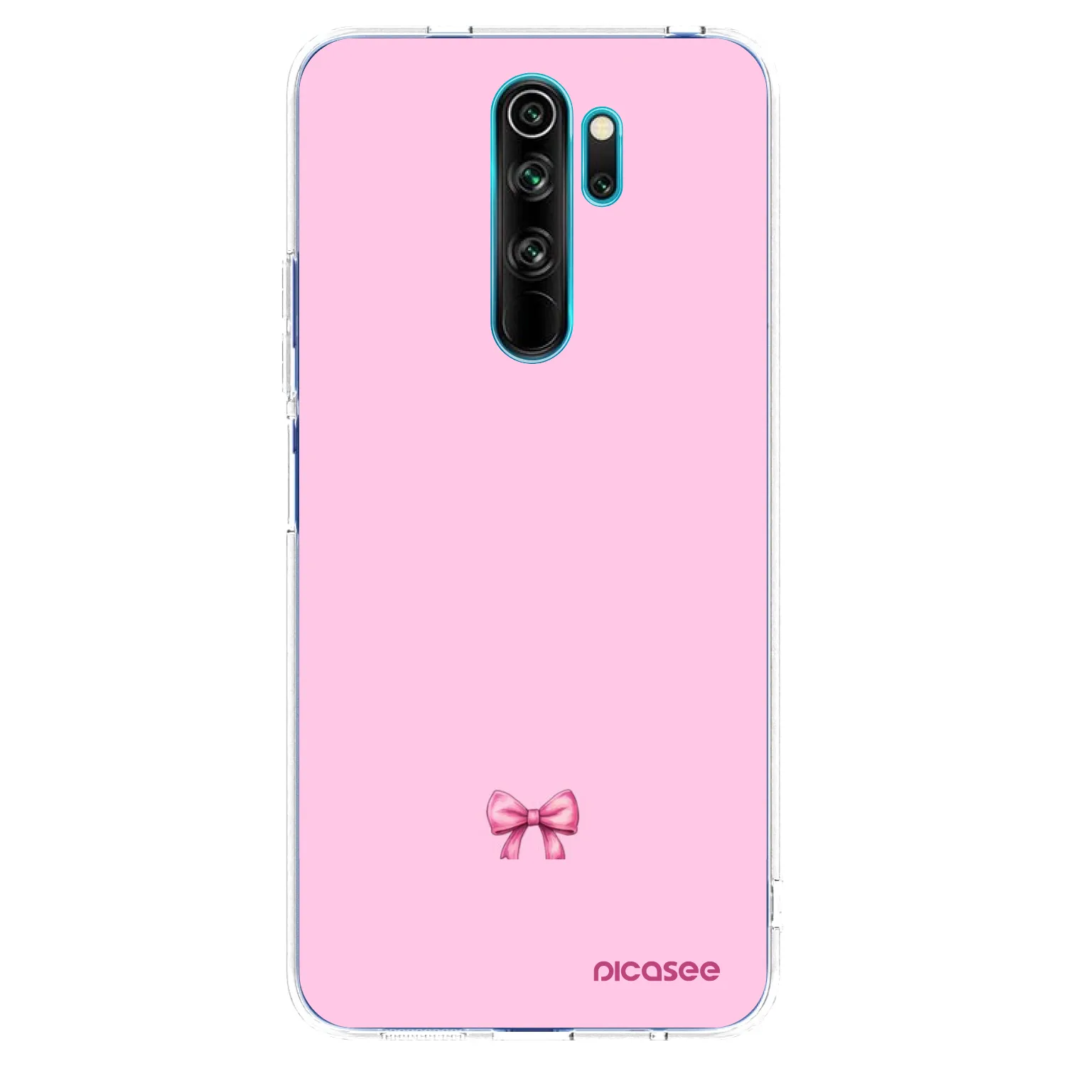Picasee silikonska prozirna maskica za Xiaomi Redmi Note 8 Pro - Blush bow