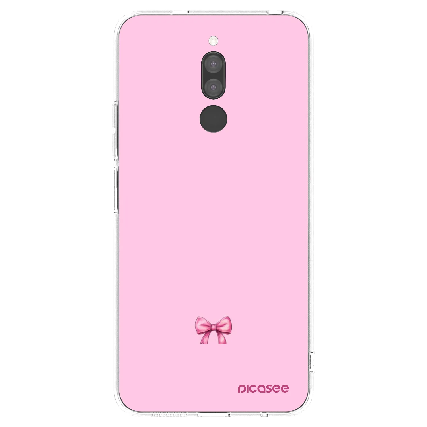 Picasee silikonska prozirna maskica za Xiaomi Redmi 8 - Blush bow