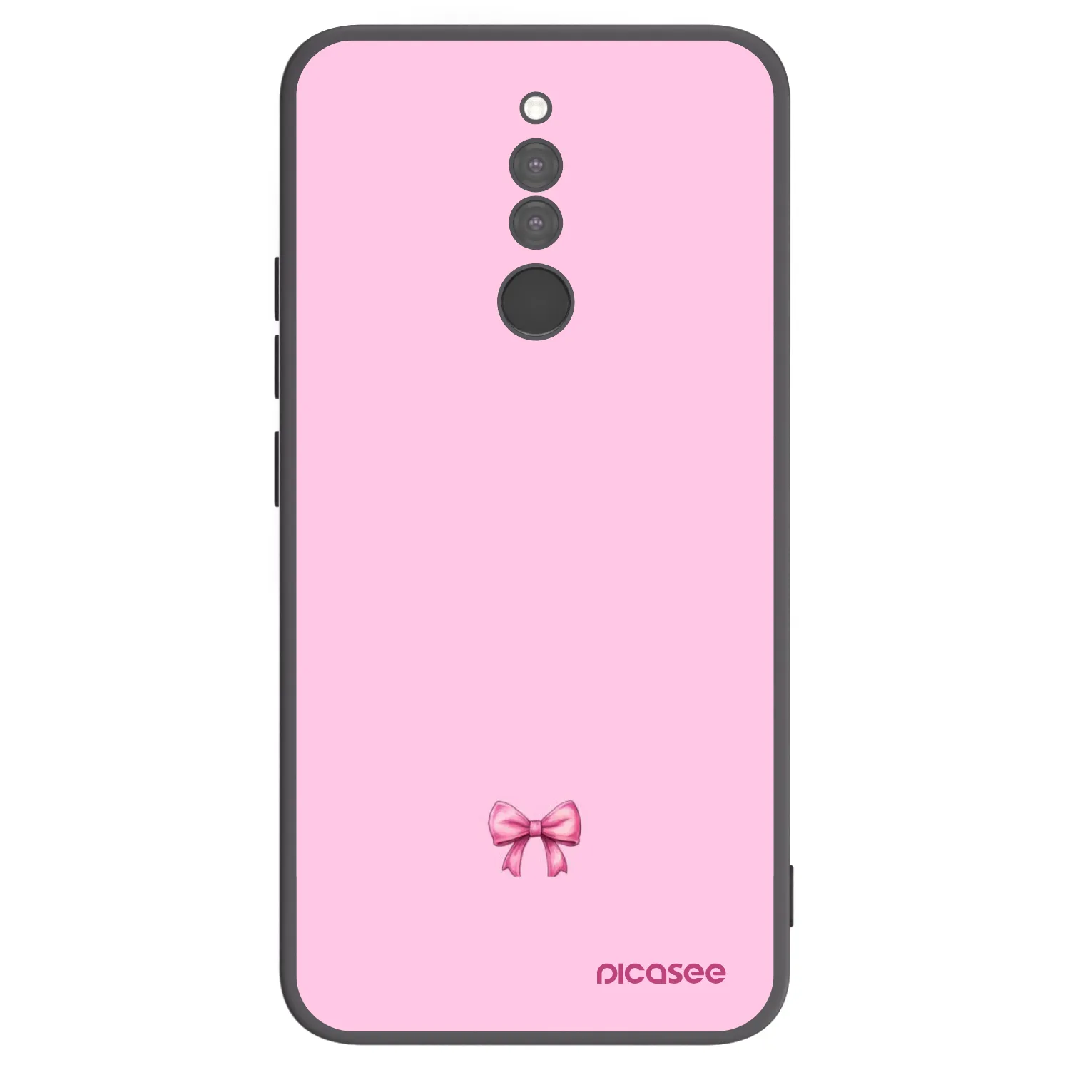 Picasee crna silikonska maskica za Xiaomi Redmi 8 - Blush bow