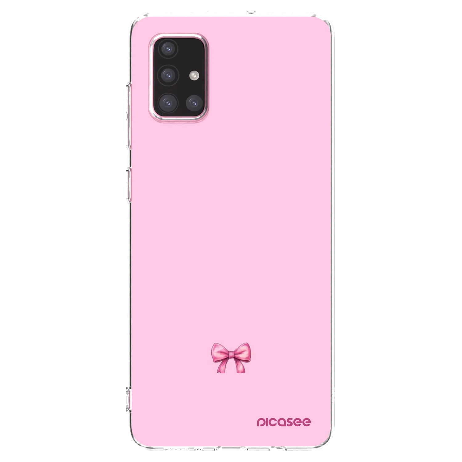 Picasee silikonska prozirna maskica za Samsung Galaxy A71 A715F - Blush bow