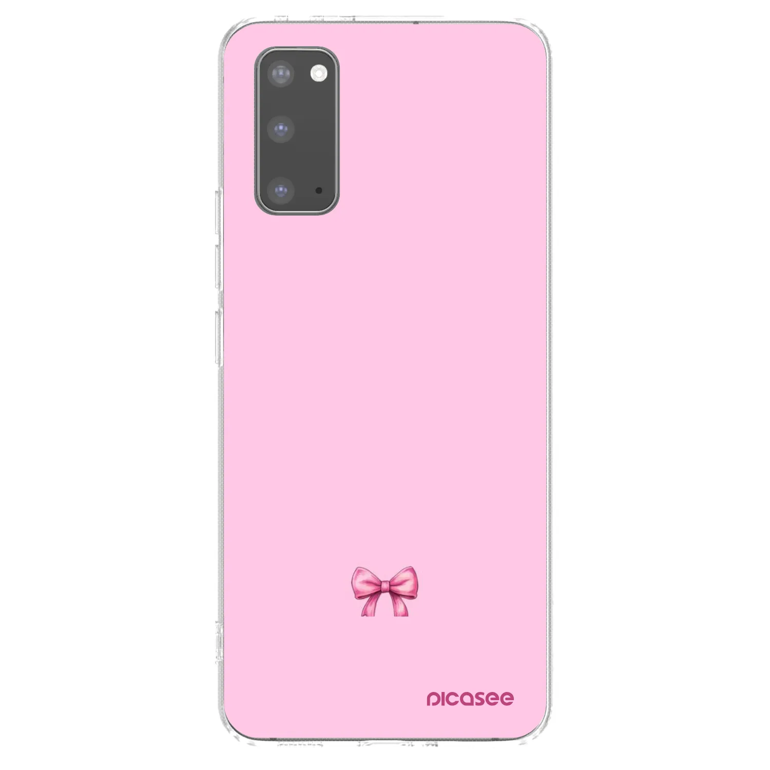 Picasee silikonska prozirna maskica za Samsung Galaxy S20 G980F - Blush bow