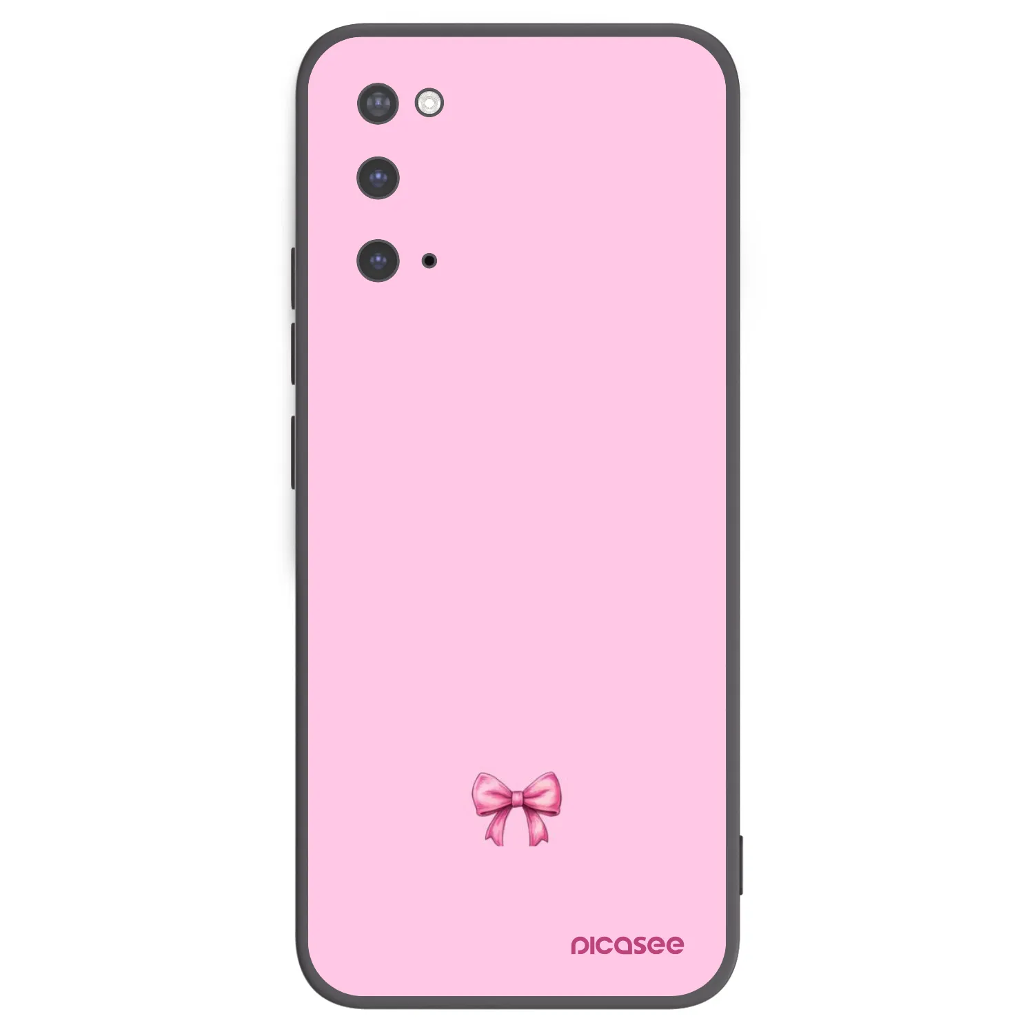 Picasee crna silikonska maskica za Samsung Galaxy S20 G980F - Blush bow