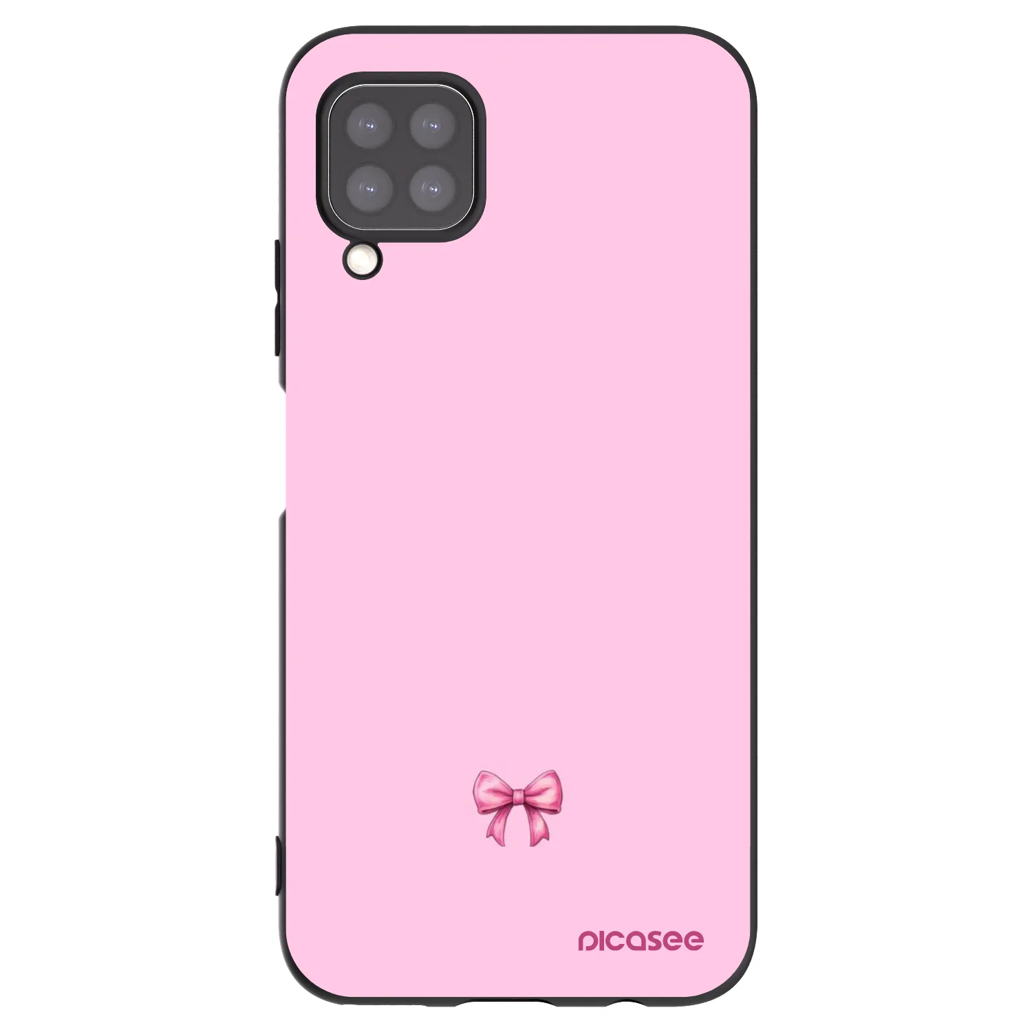 Picasee crna silikonska maskica za Huawei P40 Lite - Blush bow