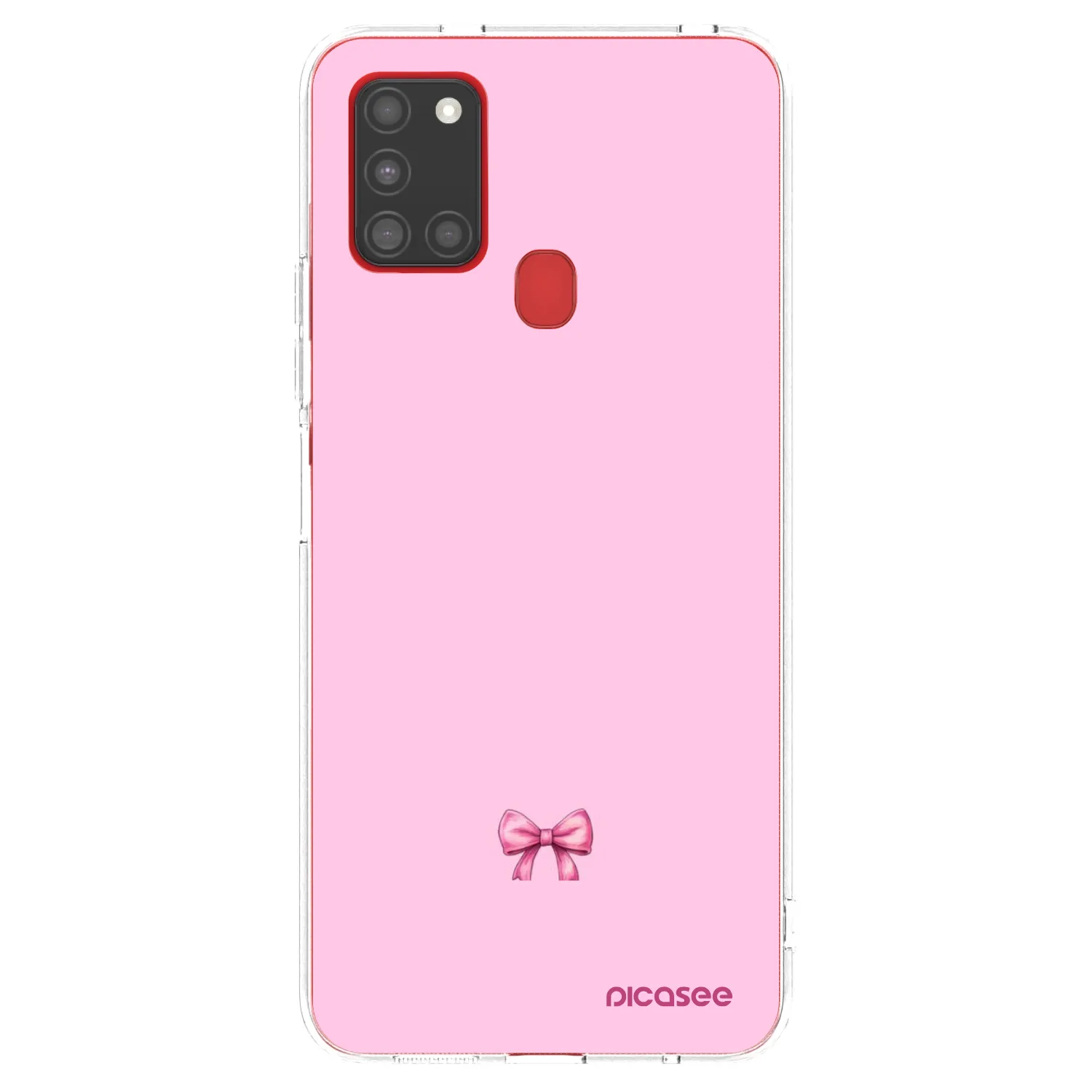 Picasee silikonska prozirna maskica za Samsung Galaxy A21s - Blush bow