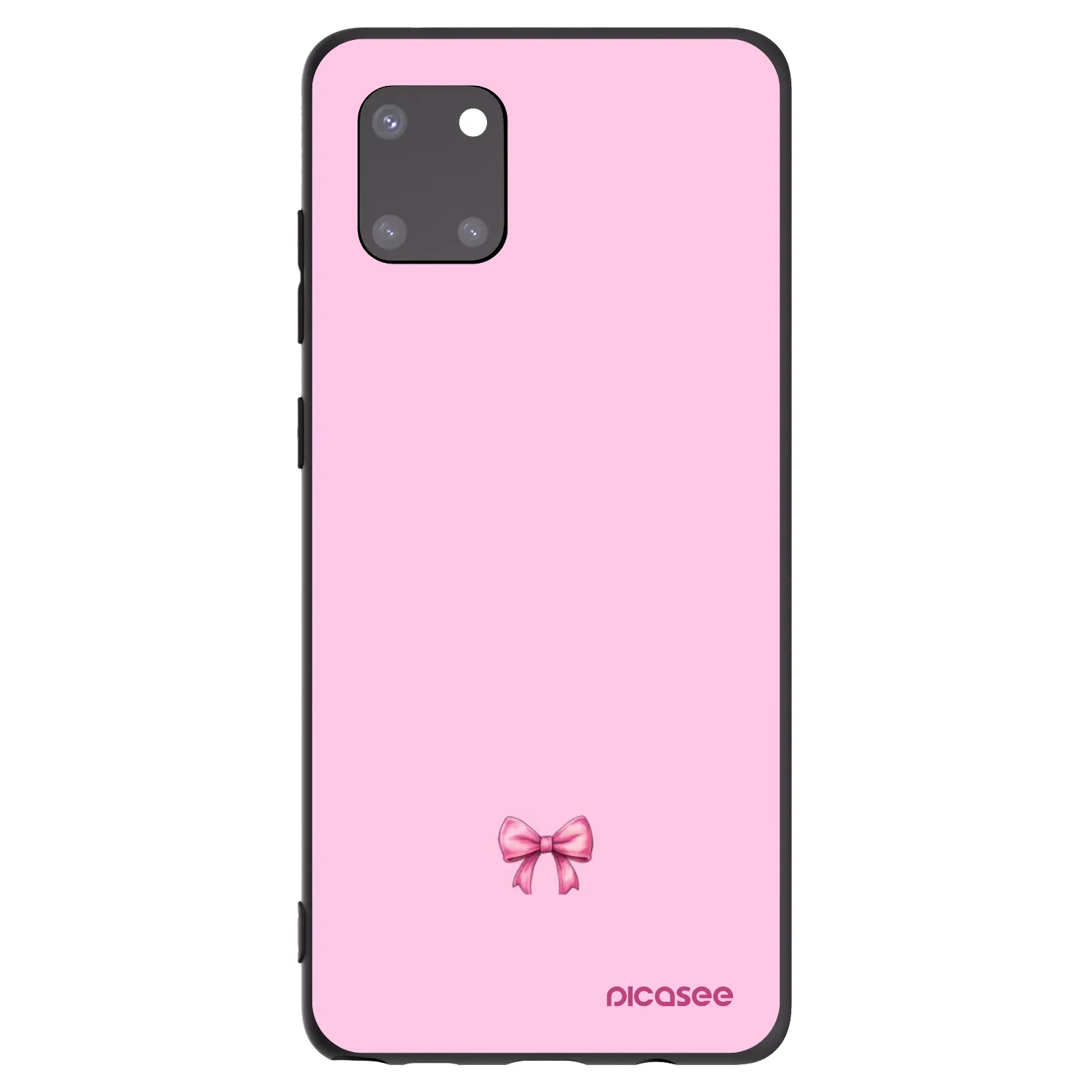 Picasee crna silikonska maskica za Samsung Galaxy Note 10 Lite N770F - Blush bow
