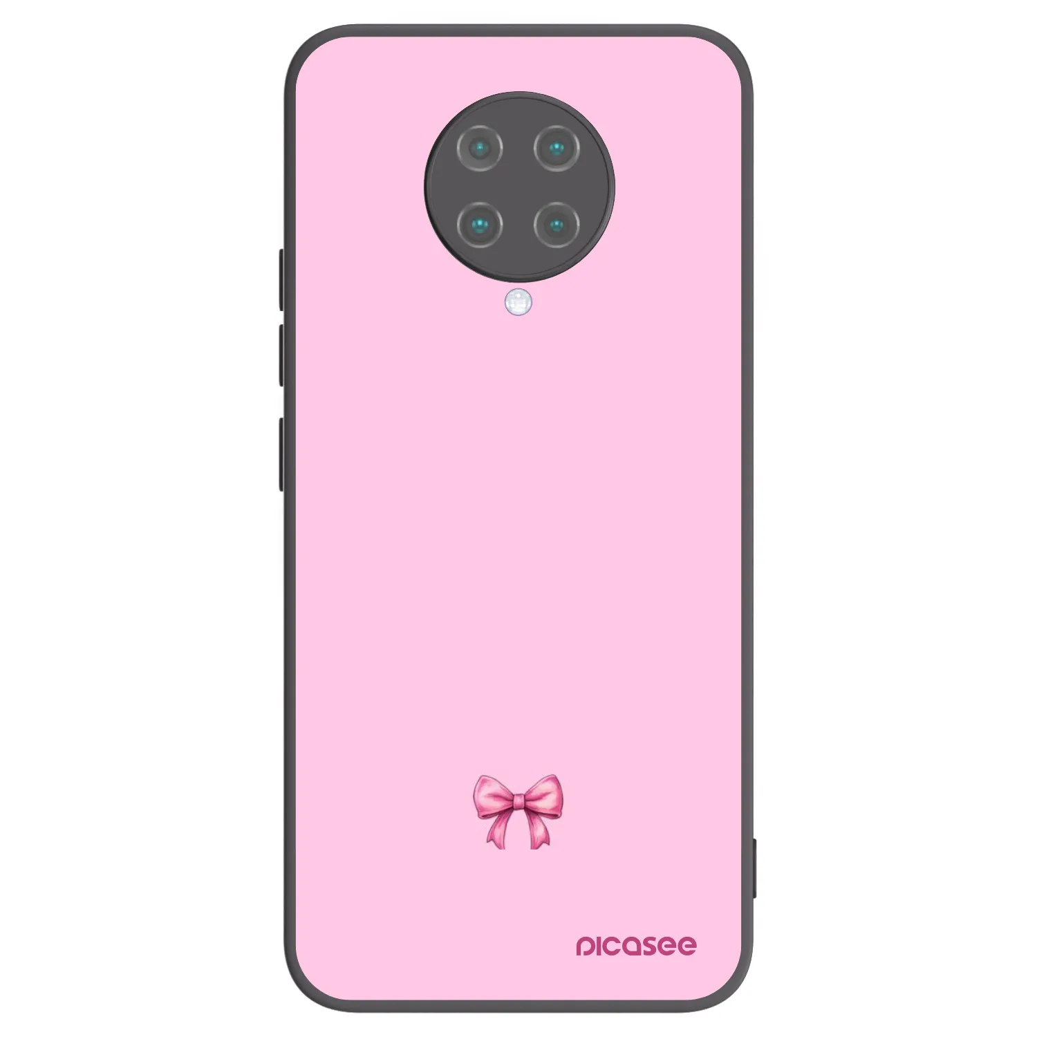 Picasee crna silikonska maskica za Xiaomi Poco F2 Pro - Blush bow