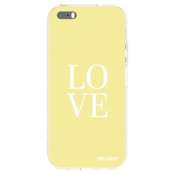 Picasee silikonska prozirna maskica za Apple iPhone 5/5S/SE - Love