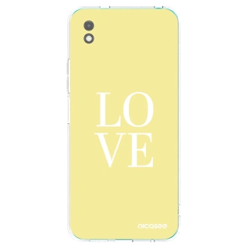 Picasee crna silikonska maskica za Xiaomi Redmi 9A - Love
