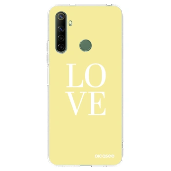 Picasee silikonska prozirna maskica za Realme 6i - Love