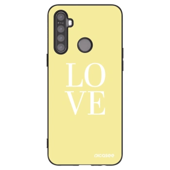 Picasee crna silikonska maskica za Realme 6i - Love