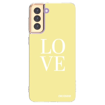 Picasee silikonska prozirna maskica za Samsung Galaxy S21+ 5G G996F - Love