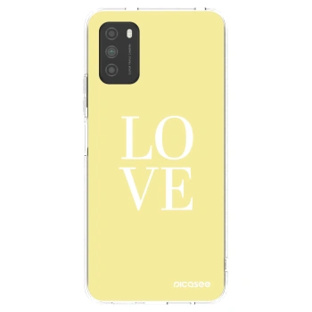 Picasee silikonska prozirna maskica za Xiaomi Poco M3 - Love