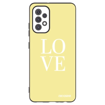 Picasee crna silikonska maskica za Samsung Galaxy A32 5G A326B - Love