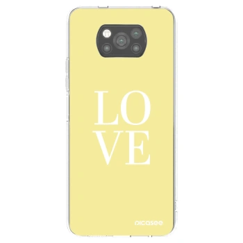 Picasee crna silikonska maskica za Xiaomi Poco X3 Pro - Love
