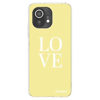 Picasee silikonska prozirna maskica za Xiaomi Mi 11 - Love