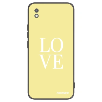 Picasee crna silikonska maskica za Xiaomi Redmi 9AT - Love