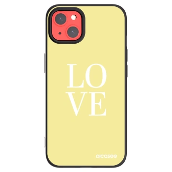 Picasee crna silikonska maskica za Apple iPhone 13 - Love