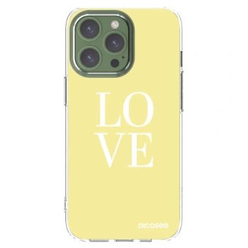 Picasee silikonska prozirna maskica za Apple iPhone 13 Pro - Love