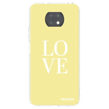 Picasee silikonska prozirna maskica za Xiaomi Redmi Note 9T - Love
