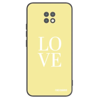 Picasee crna silikonska maskica za Xiaomi Redmi Note 9T - Love
