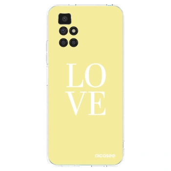 Picasee silikonska prozirna maskica za Xiaomi Redmi 10 - Love