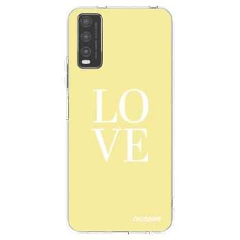 Picasee silikonska prozirna maskica za Vivo Y20s - Love
