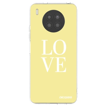 Picasee silikonska prozirna maskica za Huawei Nova 8i - Love