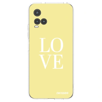 Picasee silikonska prozirna maskica za Vivo Y33s - Love