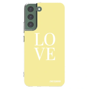 Picasee silikonska prozirna maskica za Samsung Galaxy S22+ 5G - Love