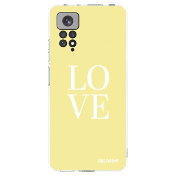 Picasee silikonska prozirna maskica za Xiaomi Redmi Note 11S 4G - Love