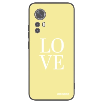 Picasee crna silikonska maskica za Xiaomi 12X - Love