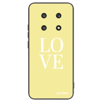 Picasee crna silikonska maskica za Honor Magic4 Lite 5G - Love